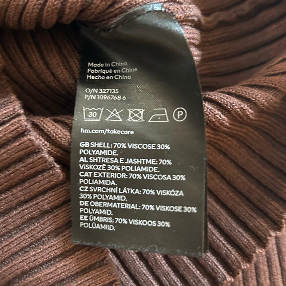 H&M Brown Ribbed Sweater - Picture 3 of 3